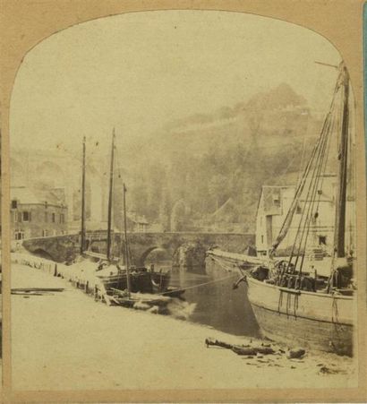 null FURNE & TOURNIER, vue stéréoscopique du " Voyage en Bretagne " N°221, 1857 -...