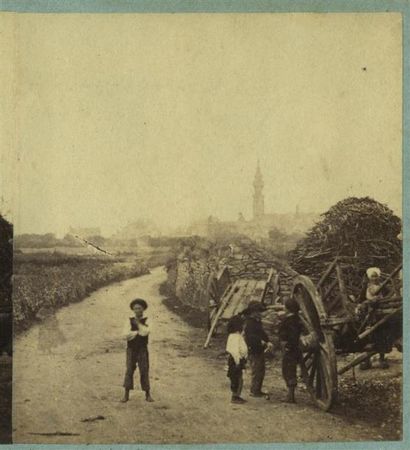 null FURNE & TOURNIER, vue stéréoscopique du " Voyage en Bretagne " N°162, 1857 -...