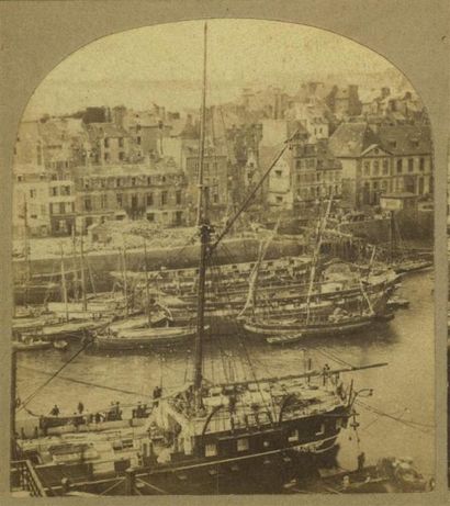 null FURNE & TOURNIER, vue stéréoscopique du " Voyage en Bretagne " N°112, 1857 -...