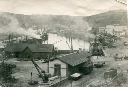 null Emile HAMONIC. Saint Brieuc, le port du Légué, vers 1920. Tirage argentique...