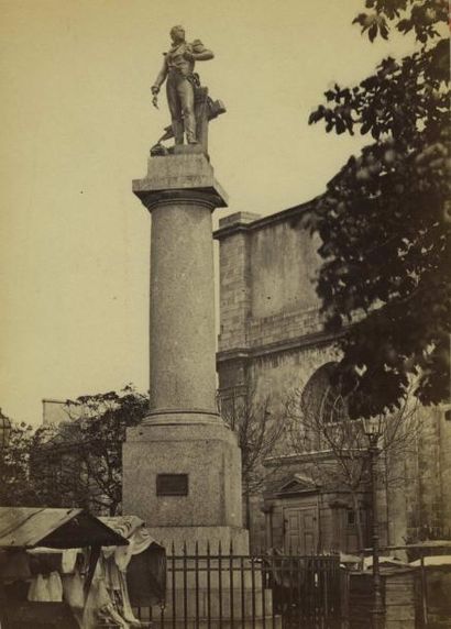 null VAGNEUR. Lorient,  trois (3) photographies vers 1876 : 

A/ La fontaine Neptune,...