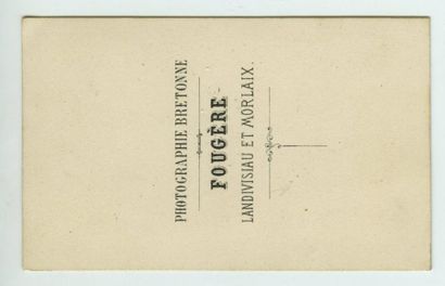 null FOUGERE. Morlaix, le viaduc, vers 1860. Tirage albuminé d'époque, 5,1 x 8,3...