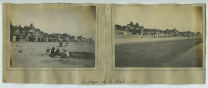 null Photographe non identifié. La Baule (Loire-Atlantique), la plage vers 1910....