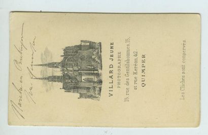 null VILLARD Jeune. Environs de Quimper, une foire, vers 1870. Tirage albuminé d'époque,...