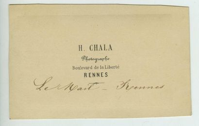 null H. CHALA. Rennes, le mail, vers 1860. Tirage albuminé d'époque, 5,3 x 8,8 cm,...