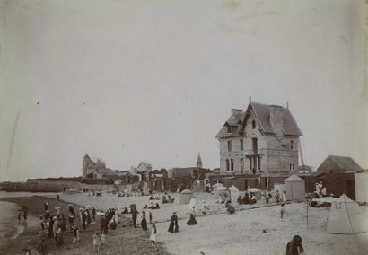 null Photographe non identifié. Roscoff (3) et Morlaix (1), 1904. Quatre tirages...