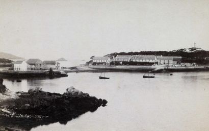 null VILLARD. Douarnenez, Ile Tristan, vers 1875. Tirage albuminé d'époque 9,7 x...