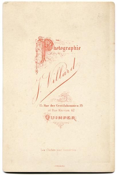 null VILLARD. Douarnenez, Ile Tristan, vers 1875. Tirage albuminé d'époque 9,7 x...