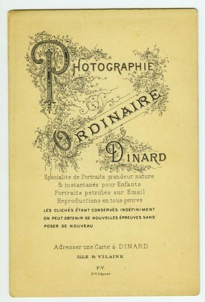 null ORDINAIRE. Saint-Malo, vue générale, vers 1880. Tirage albuminé d'époque, 9,3...