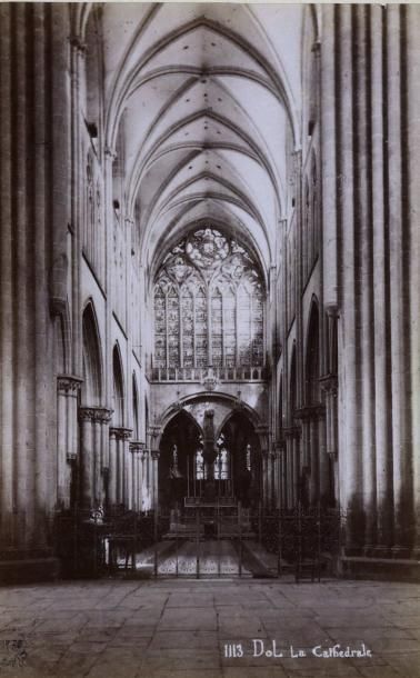 null ORDINAIRE. Dol-de-Bretagne, trois (3) photographies vers 1880. Tirages albuminés...