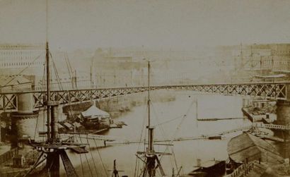 null MAGE, ROUGEON et photographe non identifié. Brest, le pont tournant, trois (3)...