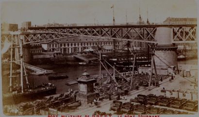 null MAGE, ROUGEON et photographe non identifié. Brest, le pont tournant, trois (3)...