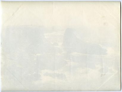 null NEURDEIN. Belle-Isle. Rochers de la pointe des Poulains, vers 1880. Tirage albuminé...