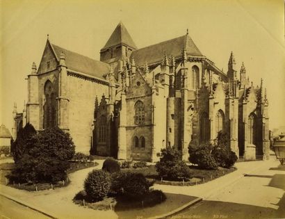 null NEURDEIN. Dinan, église Saint-Malo, vers 1880. Tirage albuminé d'époque, 20,7...
