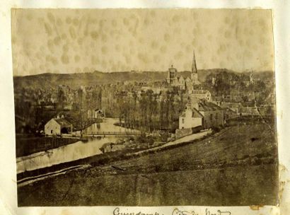 null NEURDEIN et autres. Trois photographies : Vitré (2) et Guingamp, vers 1880....
