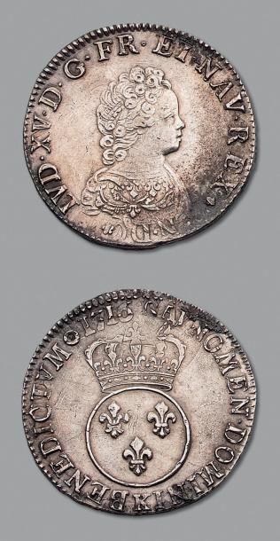 null Louis XV (1715-1774)
Écu Vertugadin. 1716. Bordeaux. Réf. D.1651A. TTB.