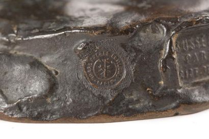 Jules DALOU (1838-1902) Le badigeonneur
Épreuve en bronze à patine brune nuancé.
Signée...