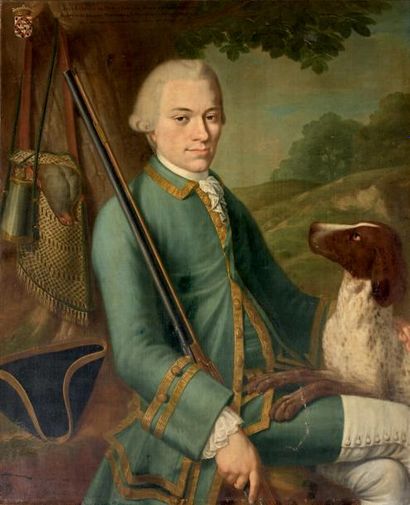 Attribué à Martin Ferdinand QUADAL (1736-1808) Portrait de Jean Leopold de Man d'Orbruge...