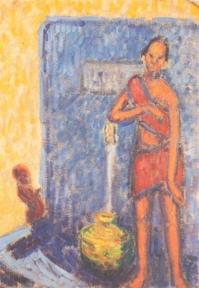 null Edouard GOERG (1893-1969)
Indienne à la fontaine
Huile sur toile libre.
36 x...