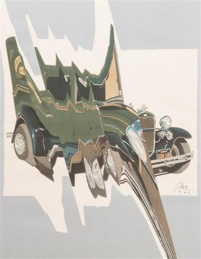 null Baldaccini CÉSAR (1921-1998)
Voiture compressée
Lithographie couleur.
Signée...