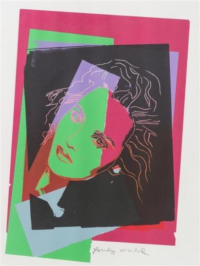 null Andy WARHOL (1928-1987)
Isabelle Adjani, 1896
Sérigraphie en couleurs.
Signée...