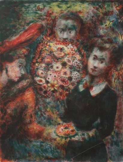 null Edouard GOERG (1893-1969)
Le bouquet
Lithographie en couleur signée en bas à...