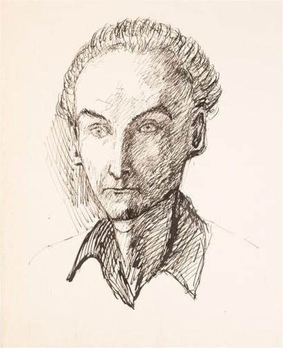 null Edouard GOERG (1893-1969)
Ensemble de sept oeuvres : 
Sept autoportraits pr...