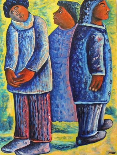 null Ayalew-Leo TESSEMA (1973)
Le trio
Huile sur toile
116x89cm