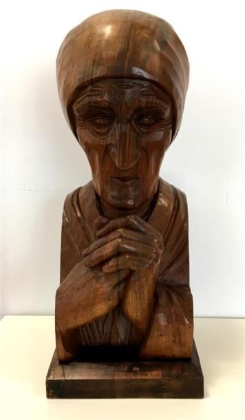 null Jean ROUPPERT (1887-1979)
Femme pensive (vers 1943)
Sculpture en bois
54x22...