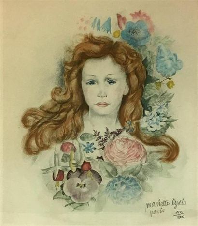 null Mariette LYDIS (1894-1970)
Sans titre
Lithographie numérotée 112/200 signée...