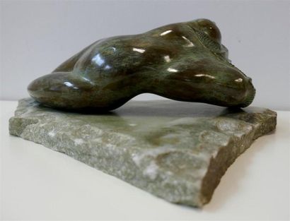 null Marie-Claire de FILIPPI (1946)
La vague ou fossile atlante, 1990
Bronze à patine...