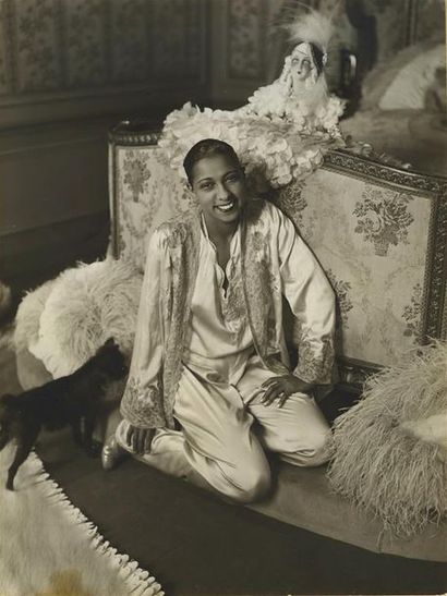 null Emile MARCOVITCH (1894-1981). Joséphine Baker, vers 1930. Tirage argentique...