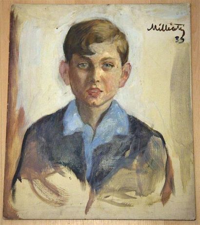 null Nicolas MILLIOTI (1874-1962). Portrait de Jacques, le fils d'Emile Marcovitch,...