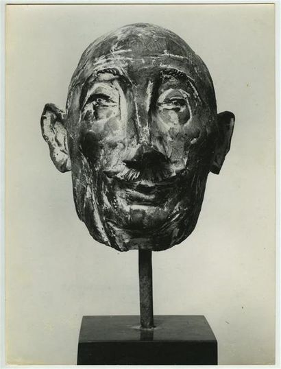 null René GROEBLI (né en 1927). Photographie d'une sculpture d'Emilio Stanzani (1906-1977),...