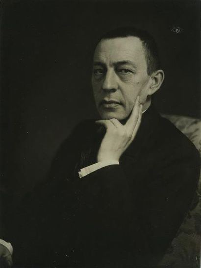 null Emile MARCOVITCH (1894-1981). Portrait de Sergueï Rachmaninov (1873-1943), vers...