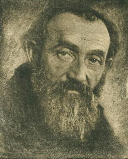 null Emile MARCOVITCH (1894-1981). Portrait d'un clochard, vers 1930. Tirage d'époque...