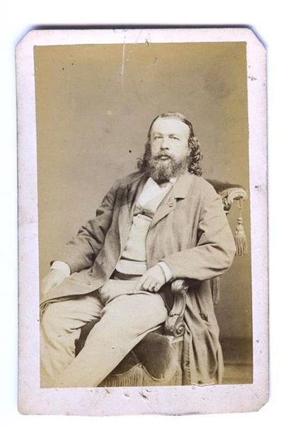 null Pierre-Louis PIERSON (1822-1913). Portrait de Théophile Gauthier (1811-1872),...