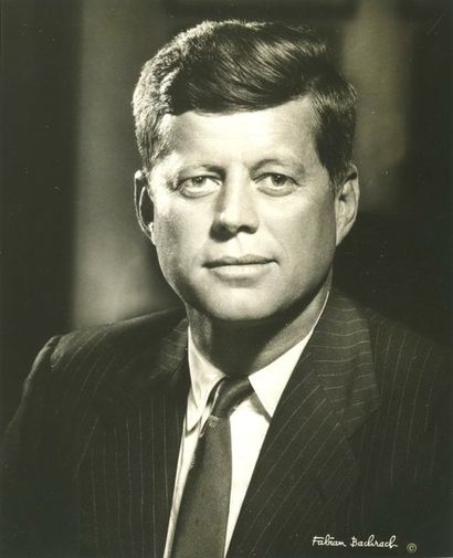 null Fabian BACHRACH (1917-2010). Portrait de John Fitzgerald Kennedy, vers 1960....