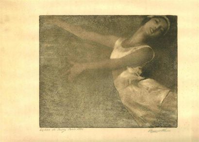 null Emile MARCOVITCH (1894-1981). La danseuse Tatiana Riabouchinska (1917-2000),...