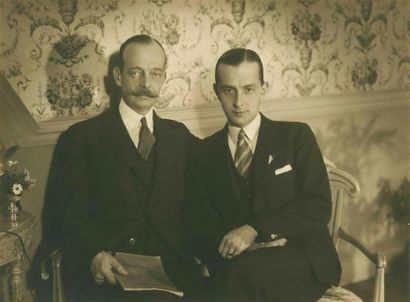 null Emile MARCOVITCH (1894-1981). Le Grand Duc Andrei et son fils Vladimir Krasinski,...