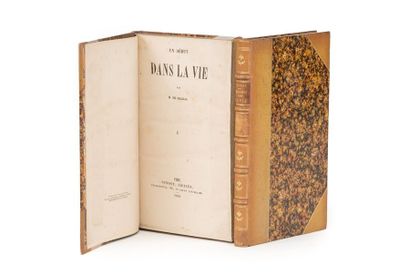 Honoré de BALZAC. Un début dans la vie. Paris, Dumont, 1844.
2 volumes in-8, demi-maroquin...