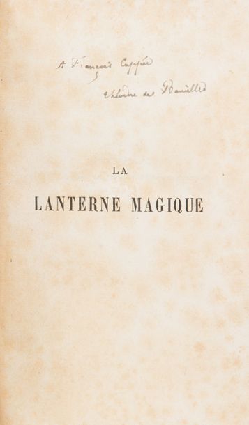 Théodore de BANVILLE. La Lanterne magique. Paris, Charpentier, 1883. In-12, bradel...