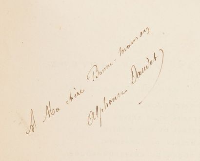 Alphonse DAUDET. Contes du Lundi. Paris, Lemerre, 1873. In-12, demi-chagrin rouge...