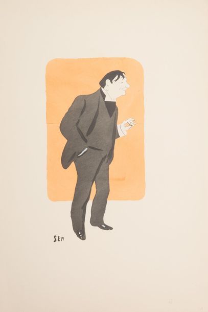 SEM [Georges GOURSAT]. [Album n°11. Paris Opéra. 3e série. Juin 1901]. In-folio,...