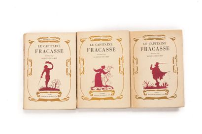 Théophile GAUTIER. Le Capitaine Fracasse. Paris, Le Rameau d'or, s.d. 3 volumes petit...