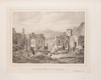 Achille Etna MICHALLON. Vues d'Italie et de Sicile, dessinées d'après nature... Paris,...