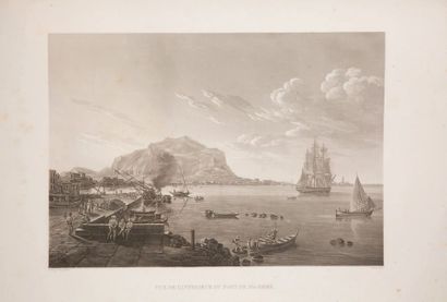 Achille-Etienne GIGAULT de LA SALLE. Voyage pittoresque en Sicile... Paris, Didot,...