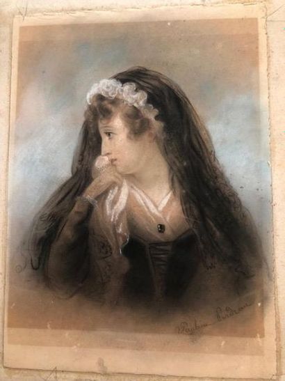 Pauline PERDRAU (1815-1895)
Jeune femme au...