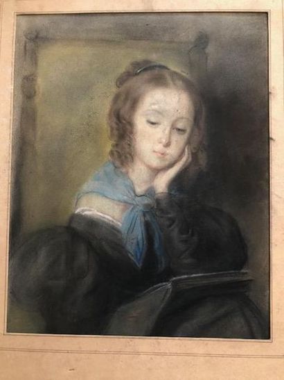 Attribuée à Pauline PERDRAU (1815-1895)
Jeune...
