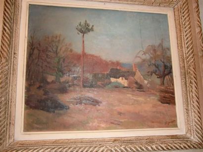 Edmond SIGRIST (1882-1947) La chaumière «Le Talou»
Huile sur toile signée en bas...